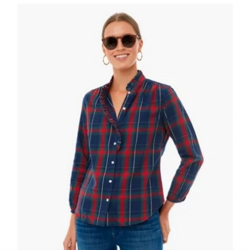 Trovata Birds of Paradis Plaid Flannel Shirt - Picture 15 of 15